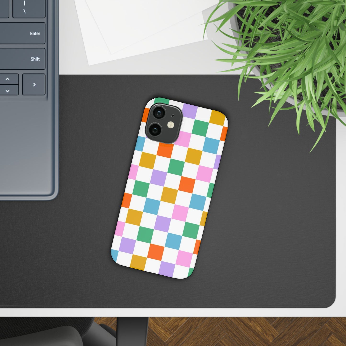 Colorful Checkerboard Slim Cases - FC-115