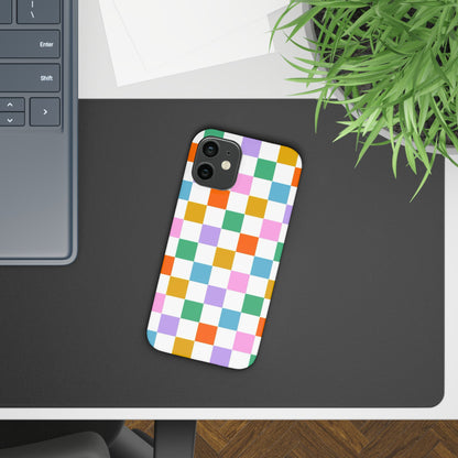 Colorful Checkerboard Slim Cases - FC-115