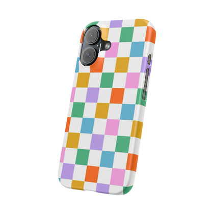 Colorful Checkerboard Slim Cases - FC-115