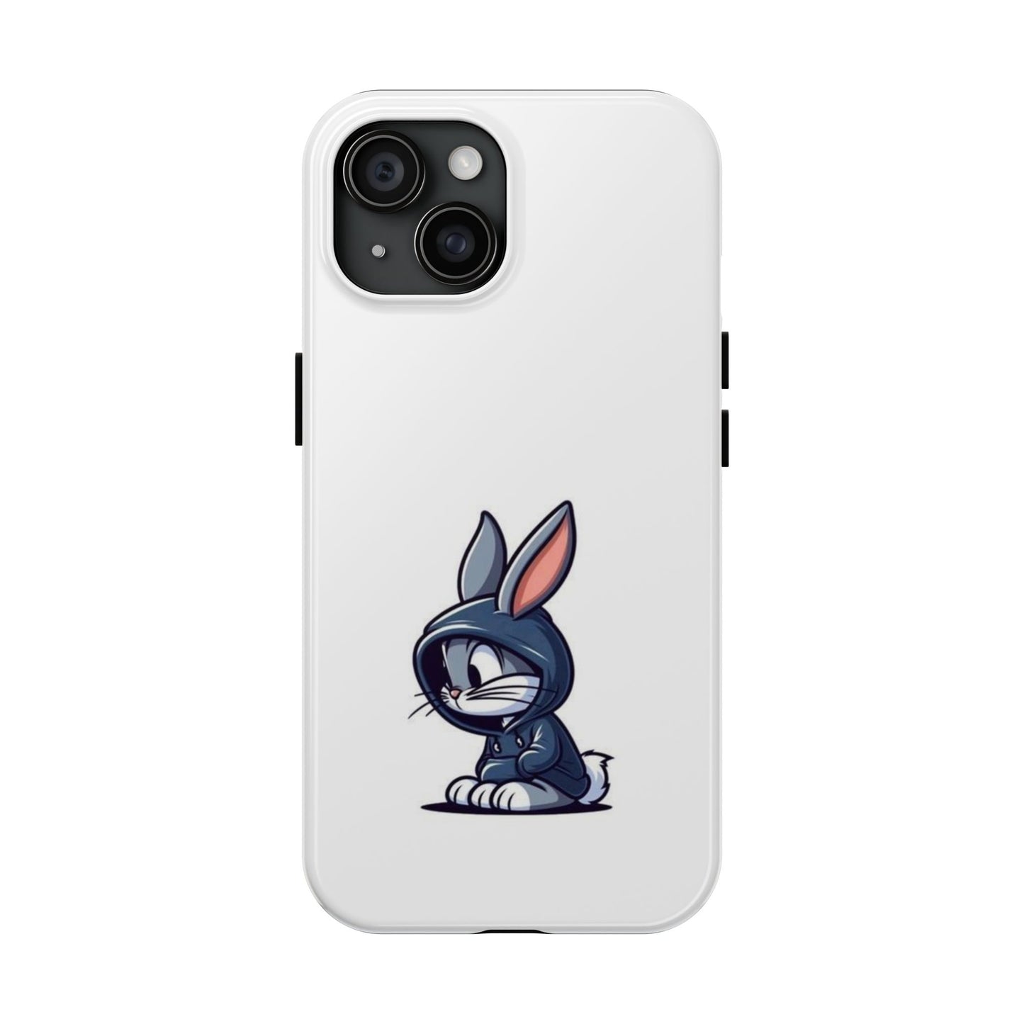 Cute Bunny White Tough Phone Cases