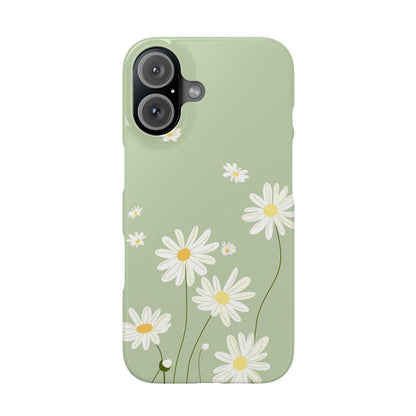 Daisy pastel green Slim Cases - FC-119