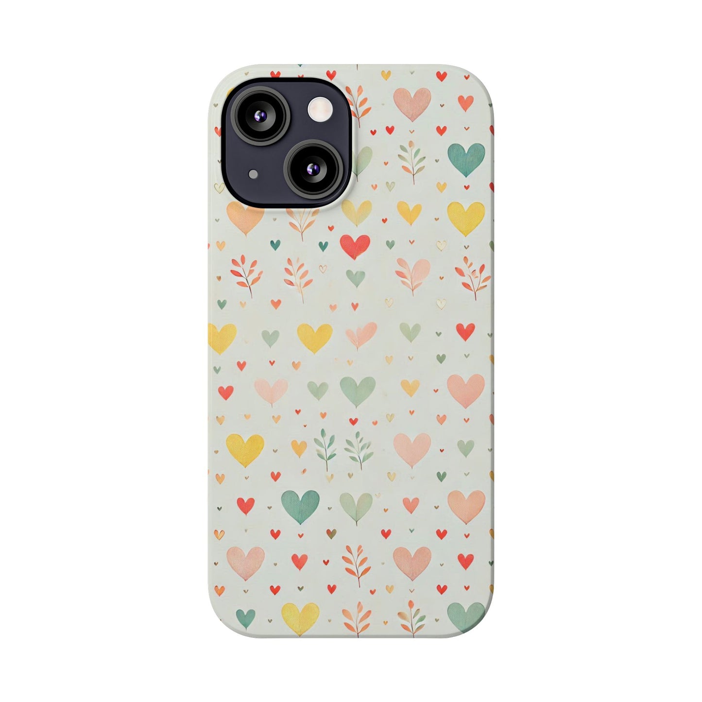 Hearts Slim Phone Case - FC-109