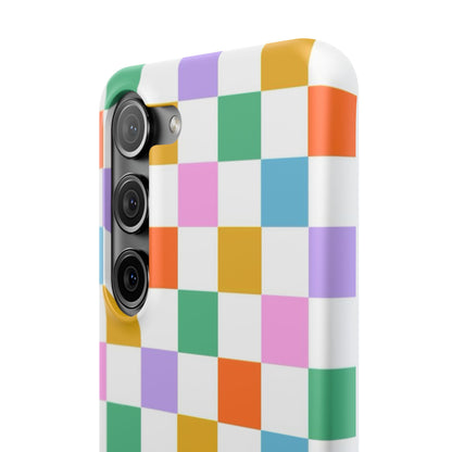 Colorful Checkerboard Slim Cases - FC-115