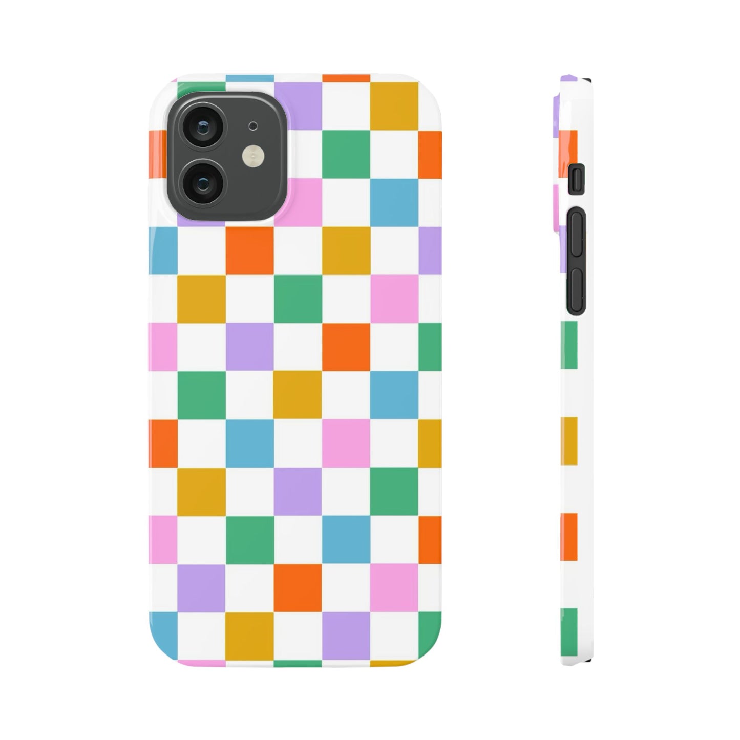 Colorful Checkerboard Slim Cases - FC-115