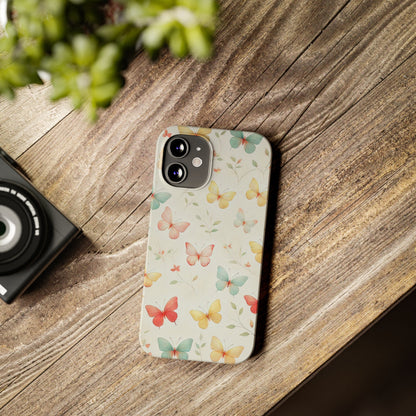 Cute Butterflies  Slim Phone Case - FC-108