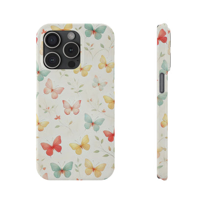 Cute Butterflies  Slim Phone Case - FC-108