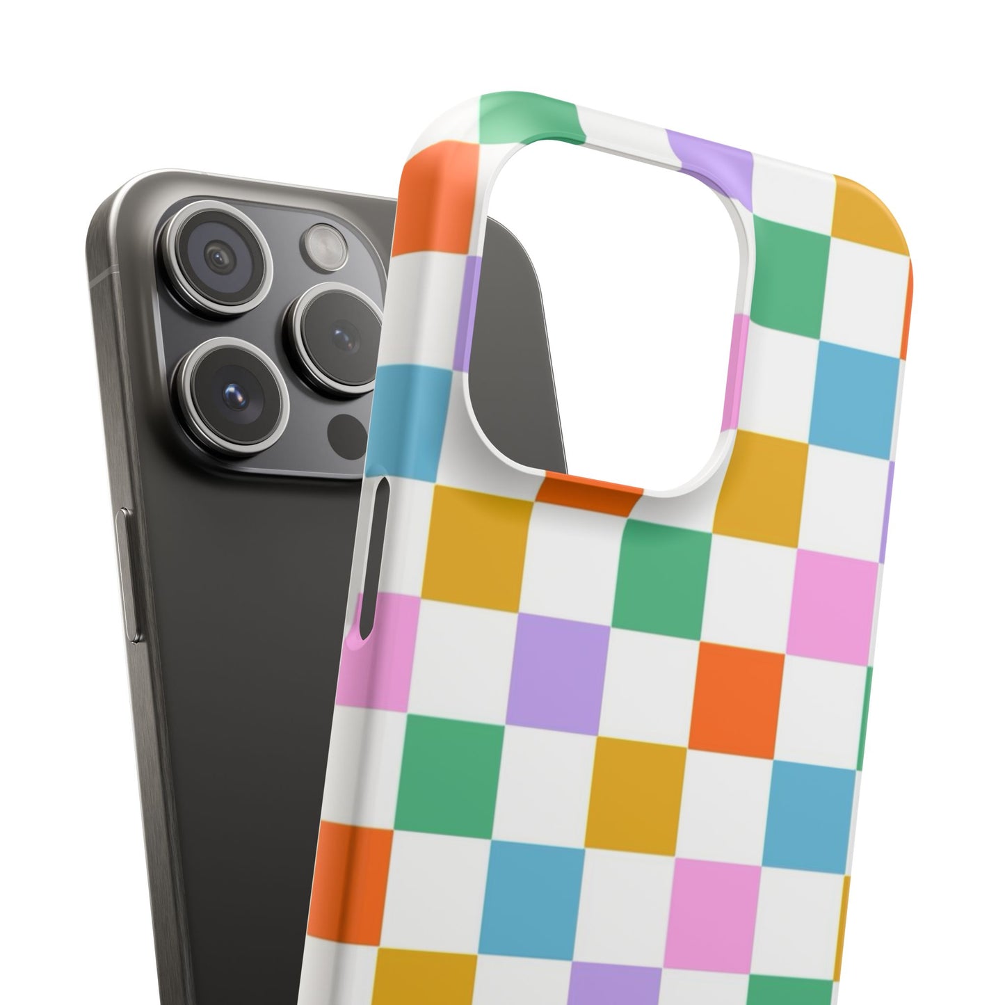 Colorful Checkerboard Slim Cases - FC-115