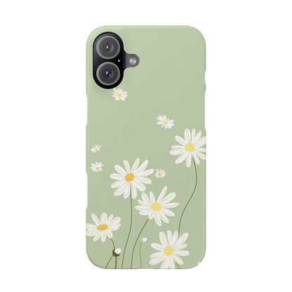 Daisy pastel green Slim Cases - FC-119