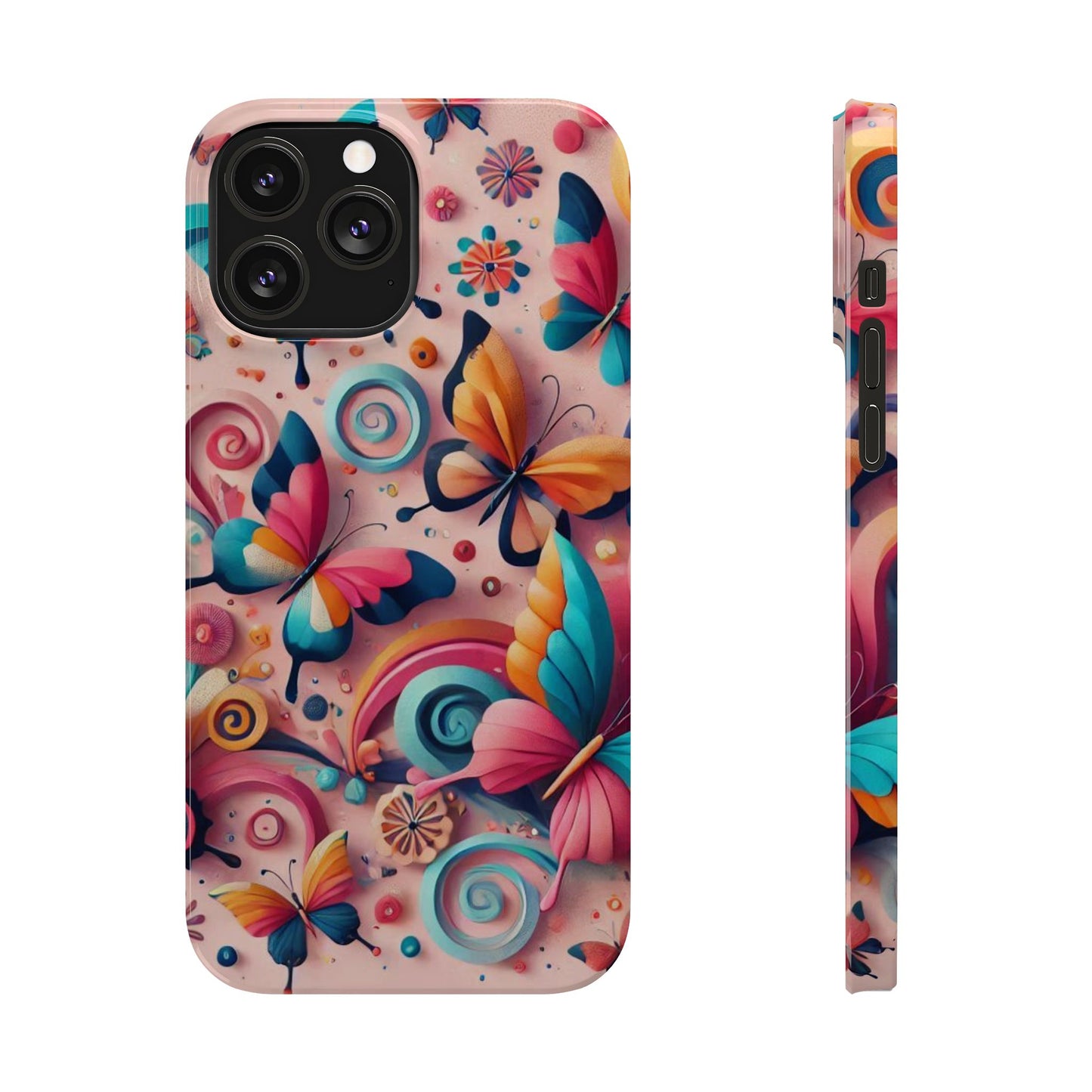 Butterfly Theme Slim Phone Cases