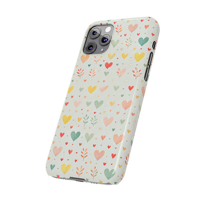 Hearts Slim Phone Case - FC-109