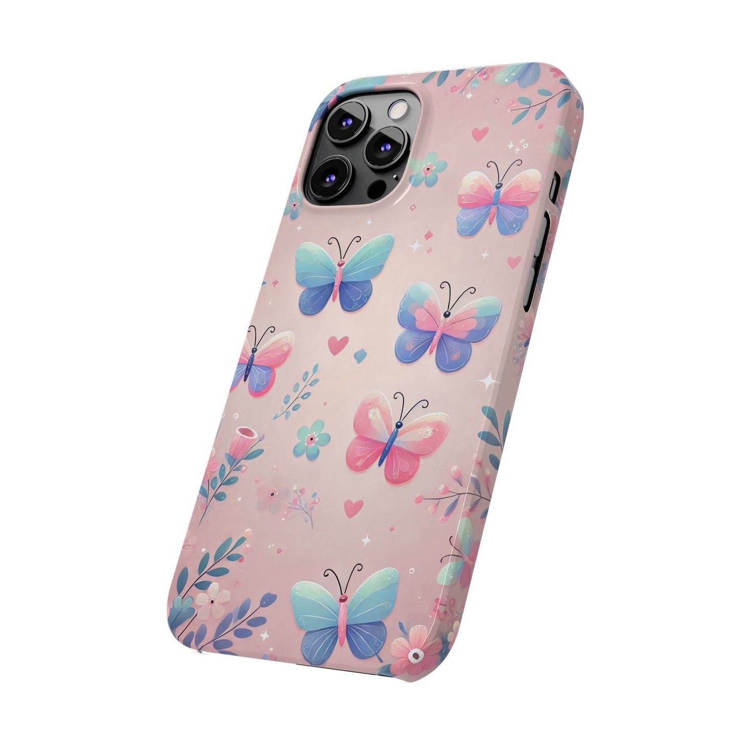 Cute Butterfly Pattern  Slim Phone Case - FC-104