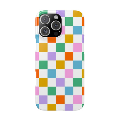 Colorful Checkerboard Slim Cases - FC-115