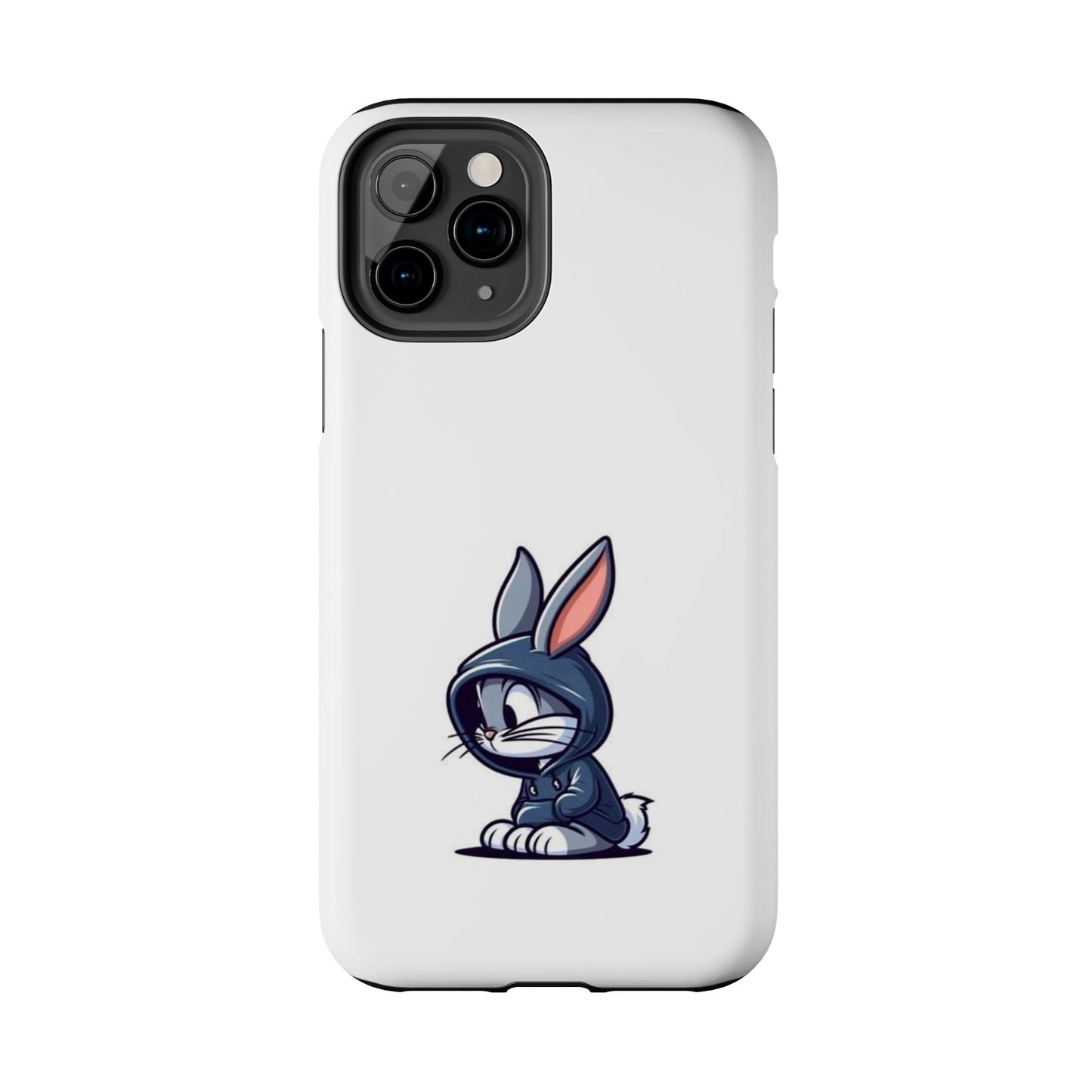 Cute Bunny White Tough Phone Cases