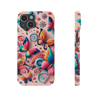 Butterfly Theme Slim Phone Cases