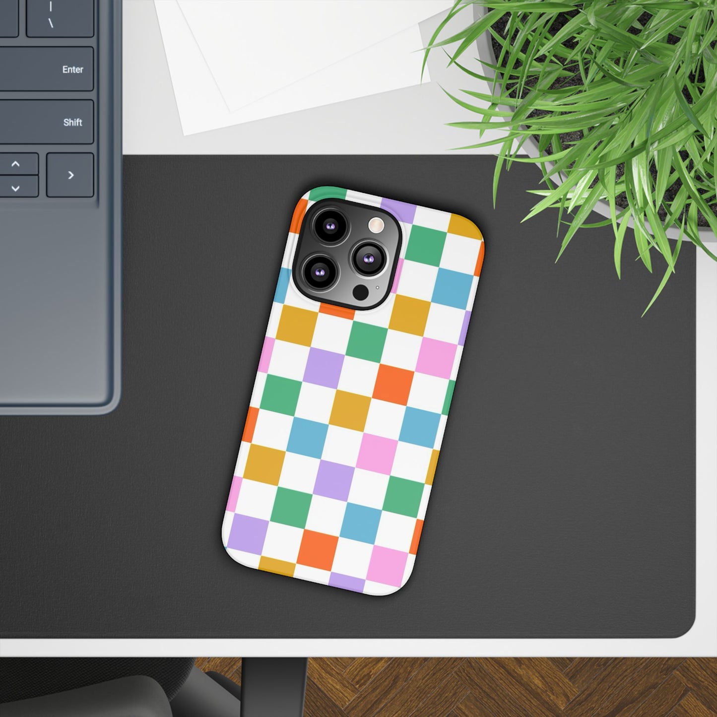 Colorful Checkerboard Slim Cases - FC-115