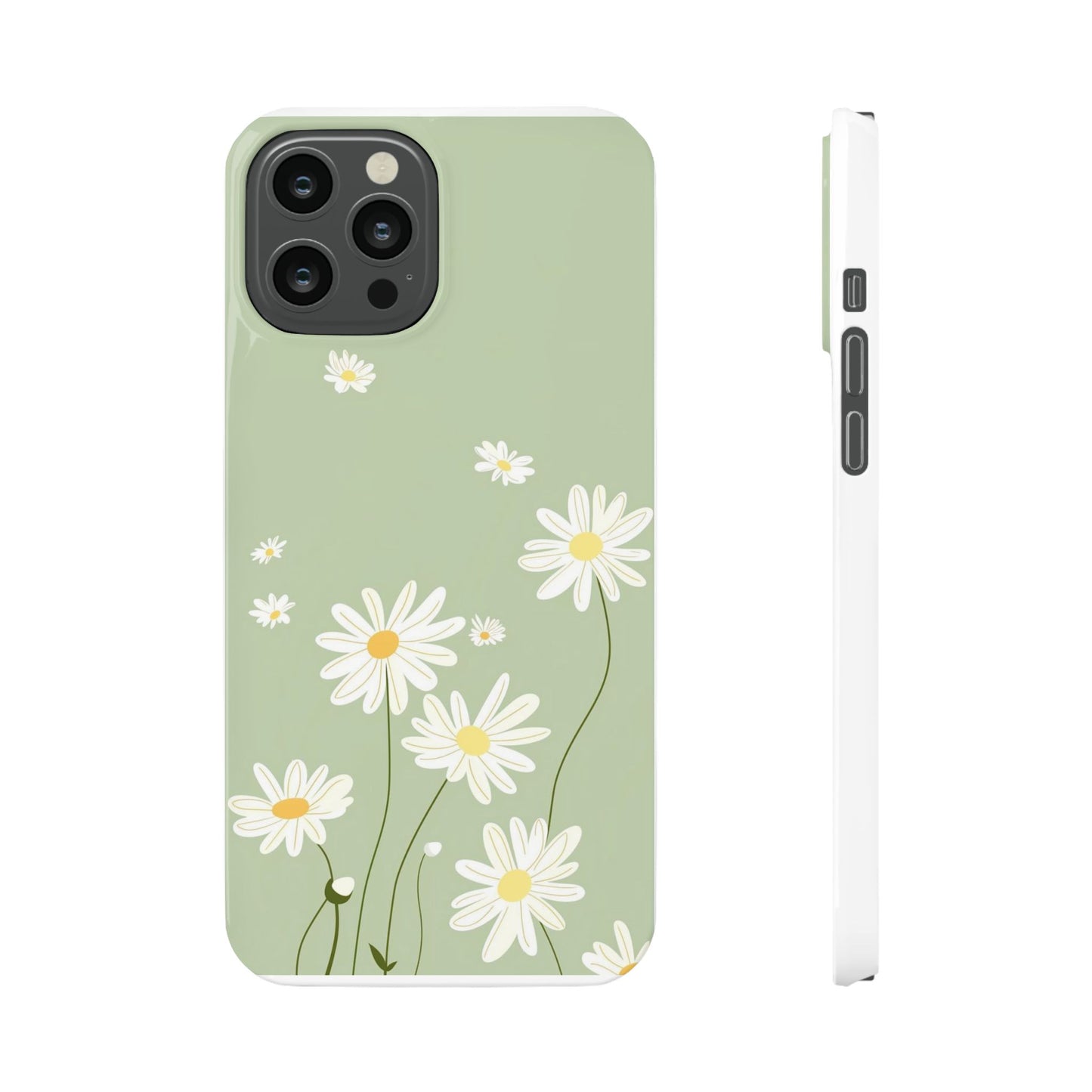 Daisy pastel green Slim Cases - FC-119