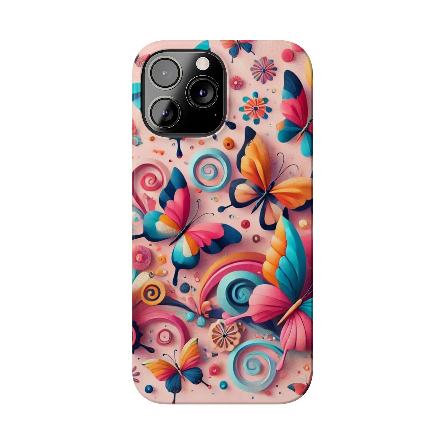 Butterfly Theme Slim Phone Cases