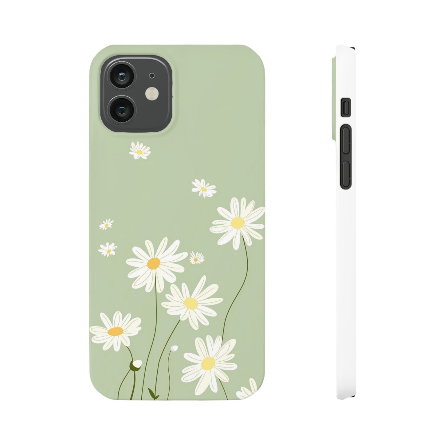 Daisy pastel green Slim Cases - FC-119