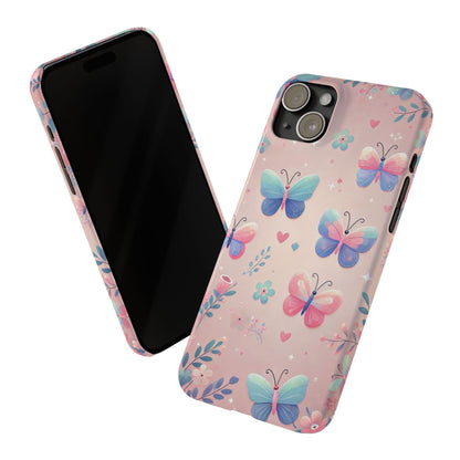 Cute Butterfly Pattern  Slim Phone Case - FC-104