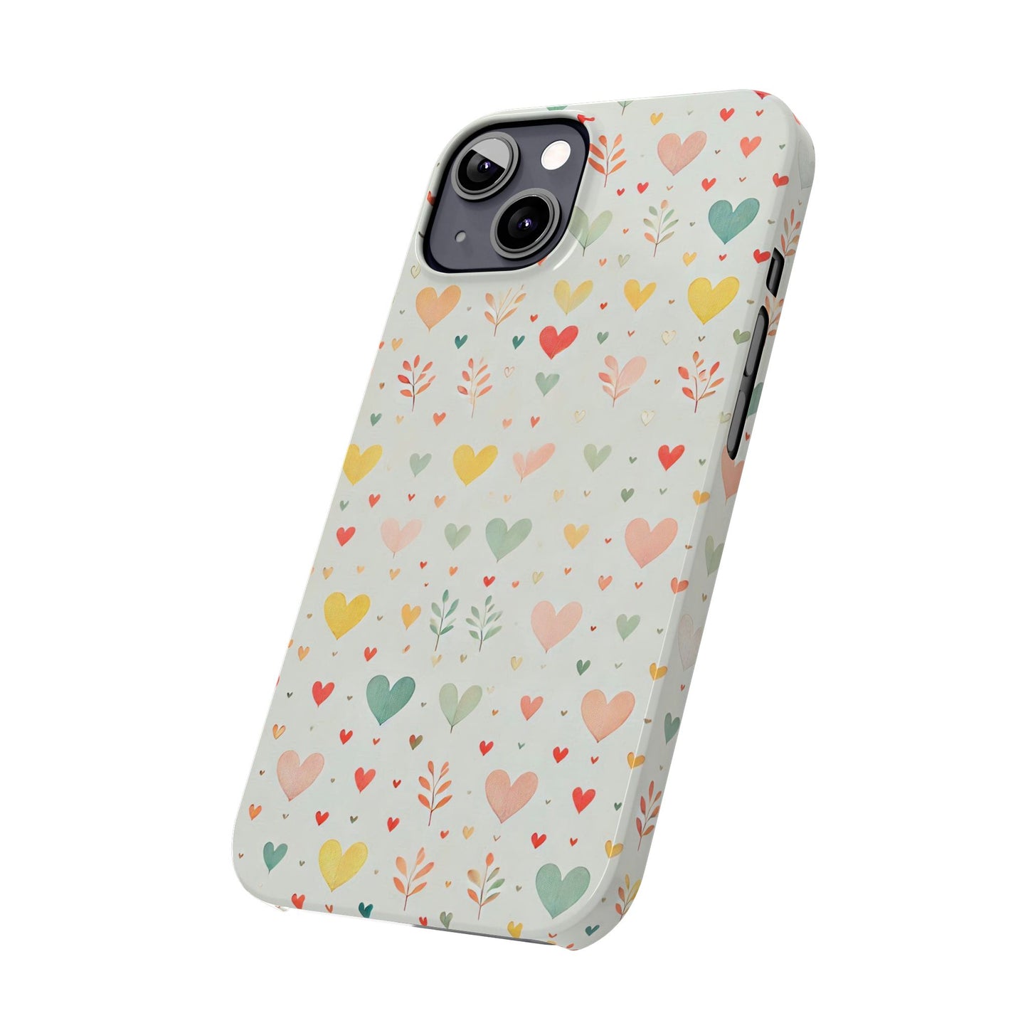 Hearts Slim Phone Case - FC-109