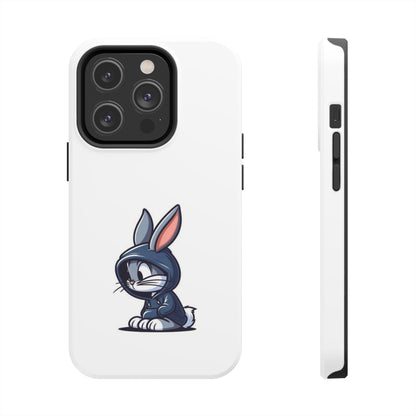 Cute Bunny White Tough Phone Cases