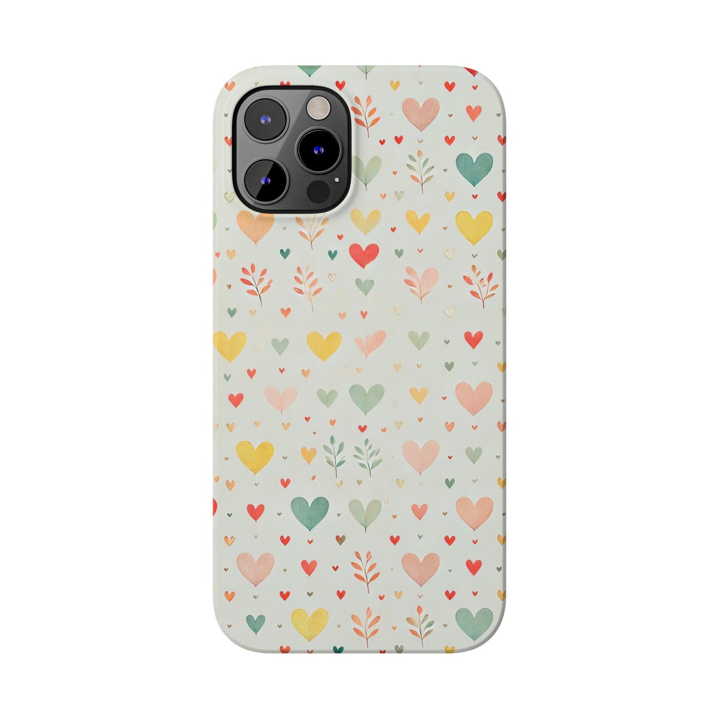 Hearts Slim Phone Case - FC-109