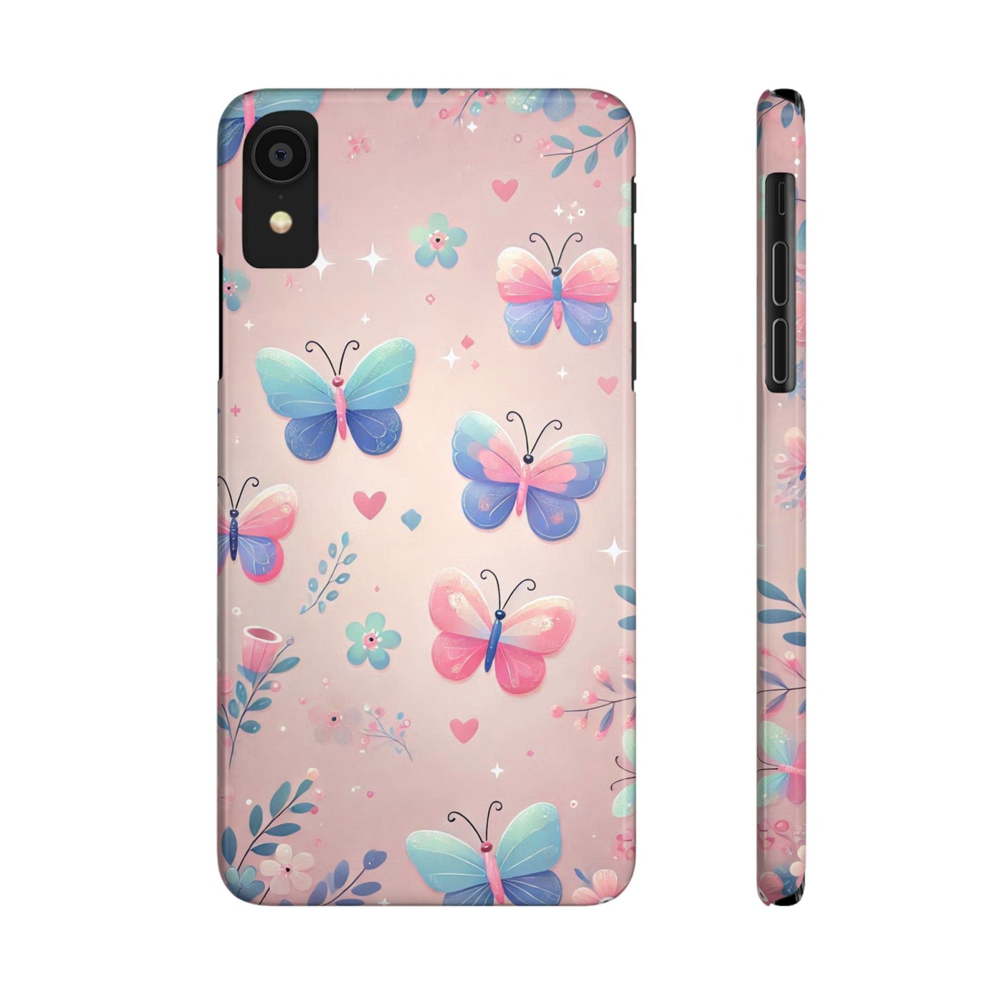 Cute Butterfly Pattern  Slim Phone Case - FC-104