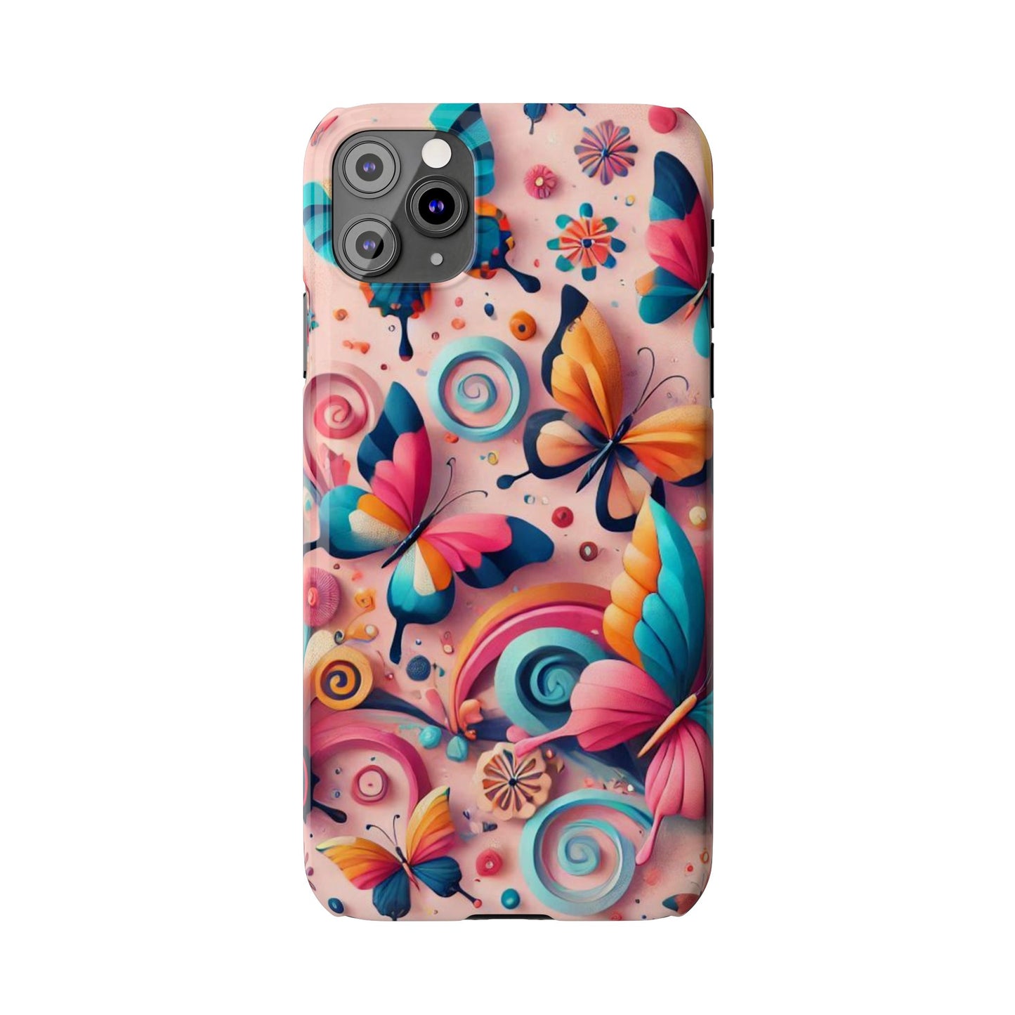 Butterfly Theme Slim Phone Cases