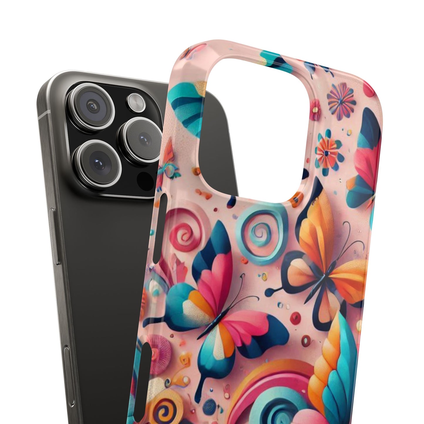 Butterfly Theme Slim Phone Cases