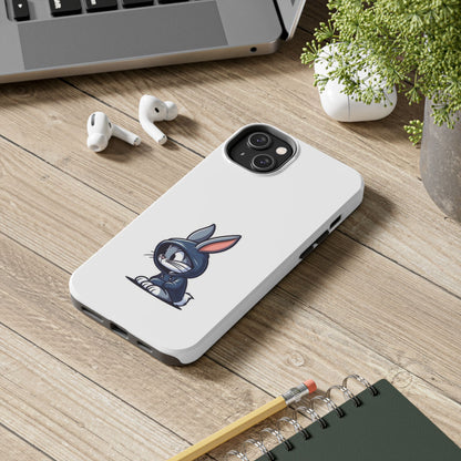 Cute Bunny White Tough Phone Cases