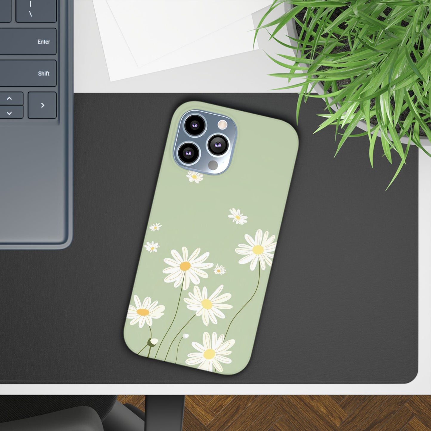 Daisy pastel green Slim Cases - FC-119