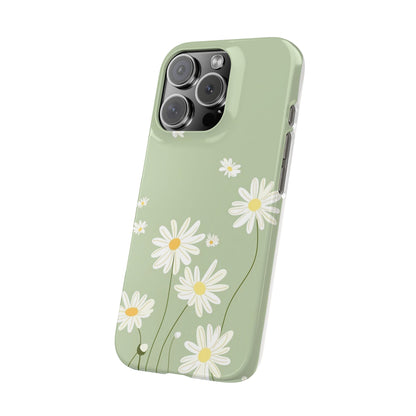 Daisy pastel green Slim Cases - FC-119