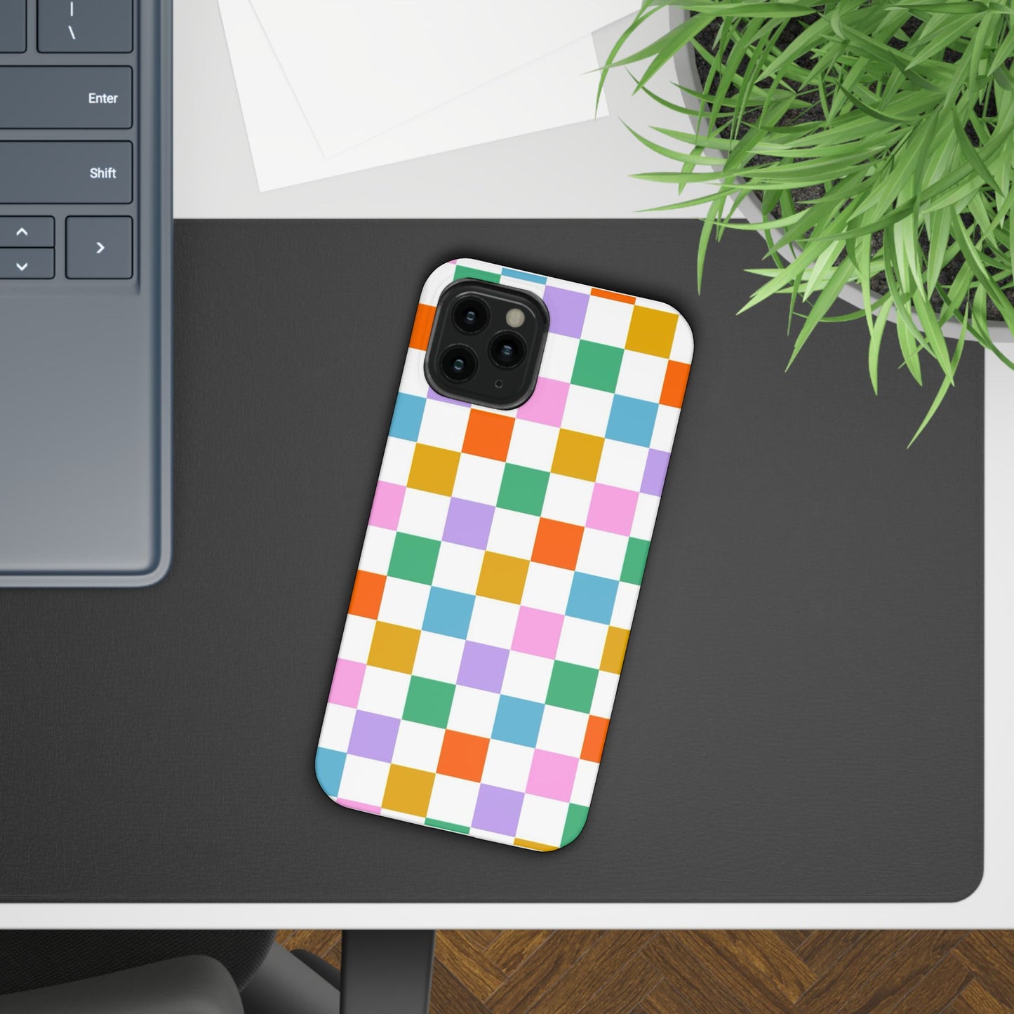 Colorful Checkerboard Slim Cases - FC-115