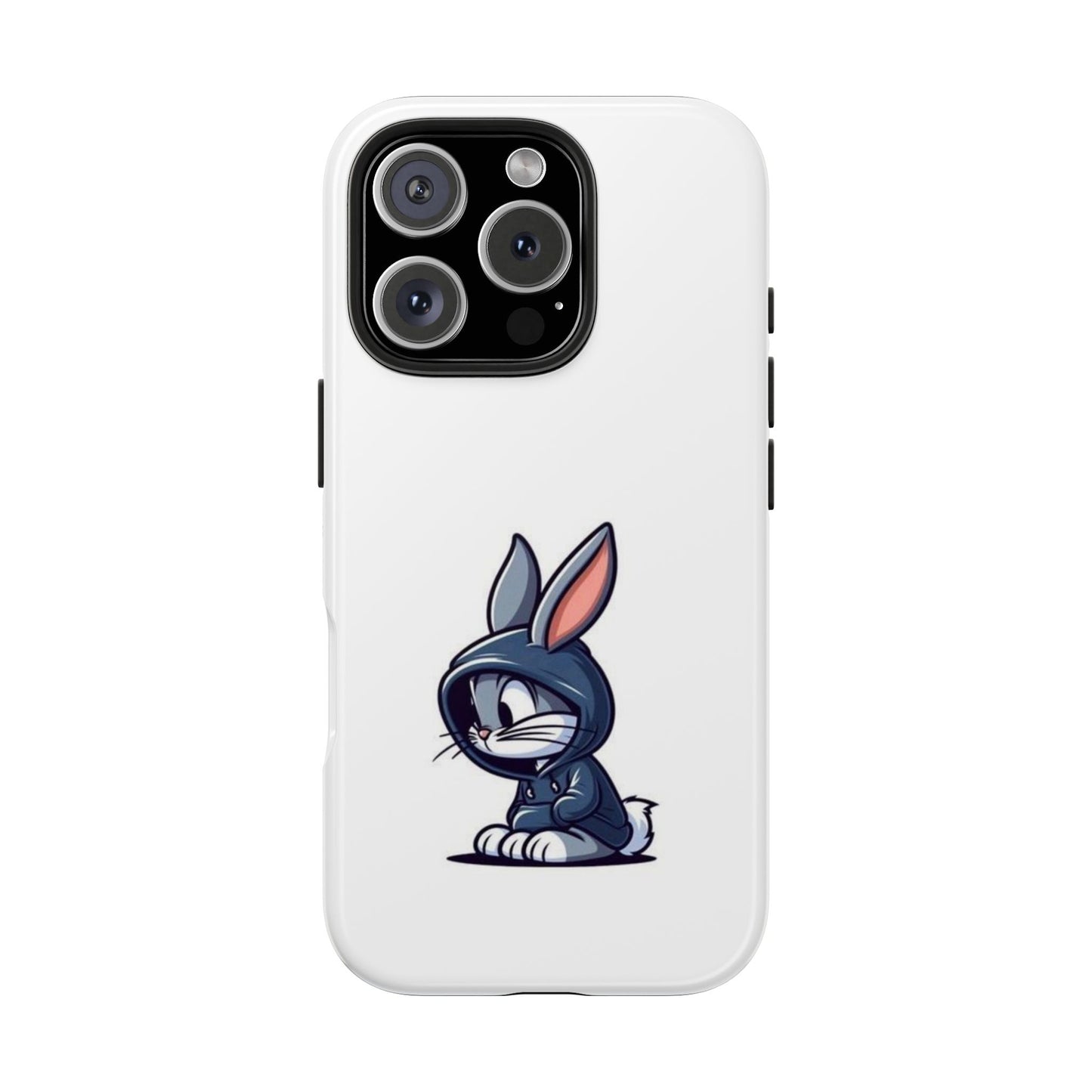 Cute Bunny White Tough Phone Cases