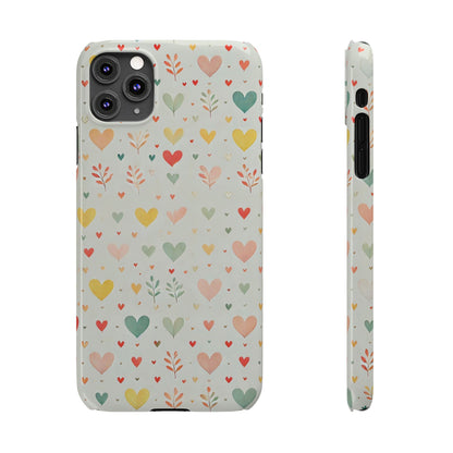 Hearts Slim Phone Case - FC-109