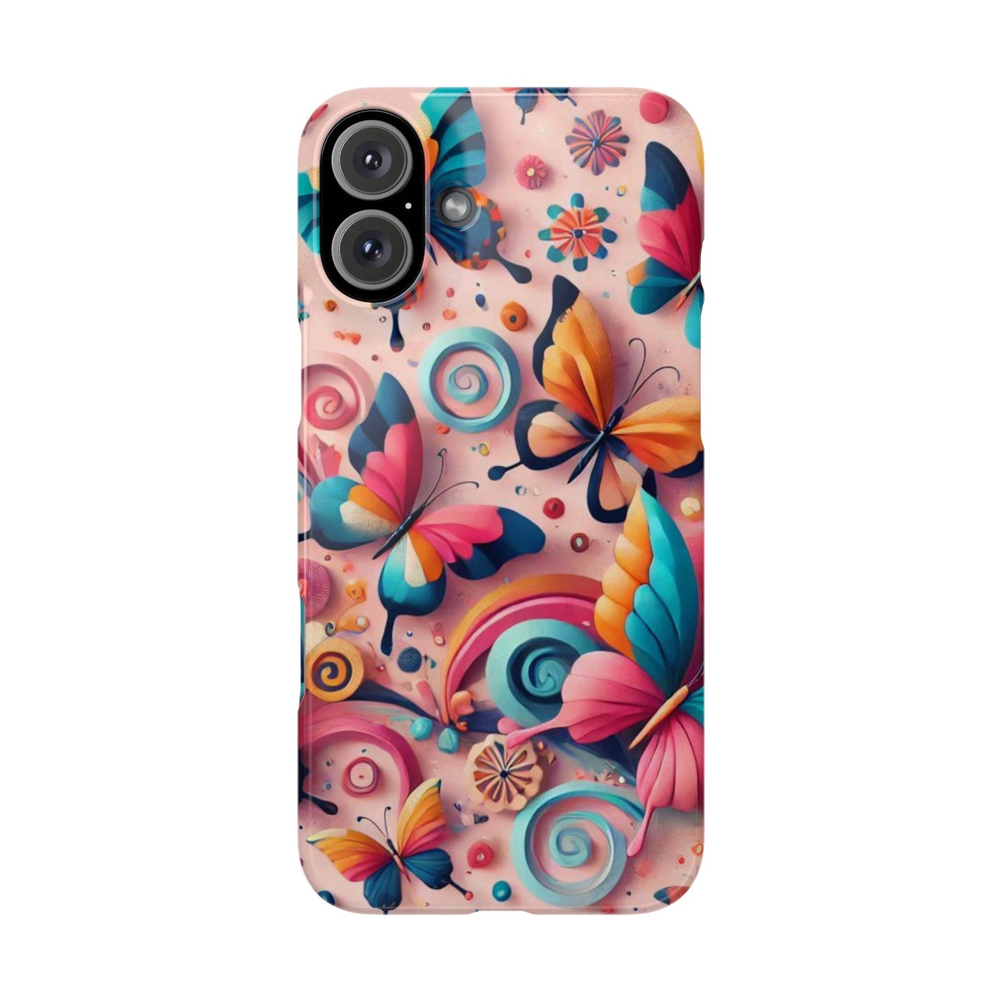 Butterfly Theme Slim Phone Cases