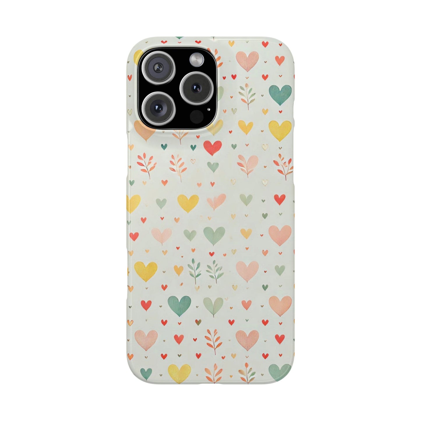 Hearts Slim Phone Case - FC-109