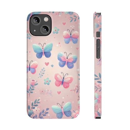 Cute Butterfly Pattern  Slim Phone Case - FC-104