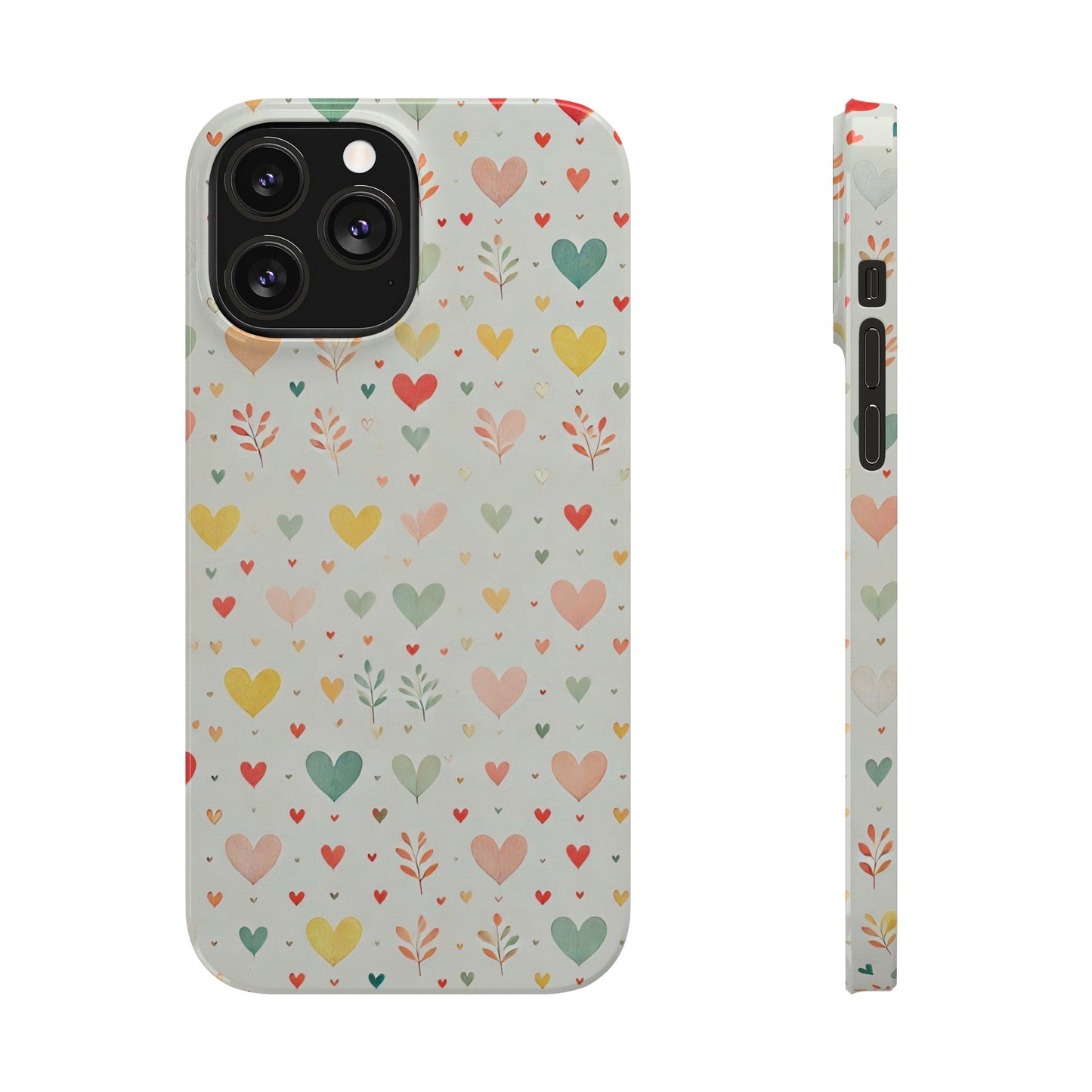 Hearts Slim Phone Case - FC-109