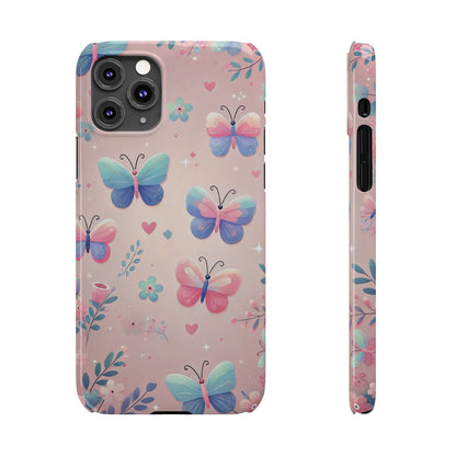 Cute Butterfly Pattern  Slim Phone Case - FC-104