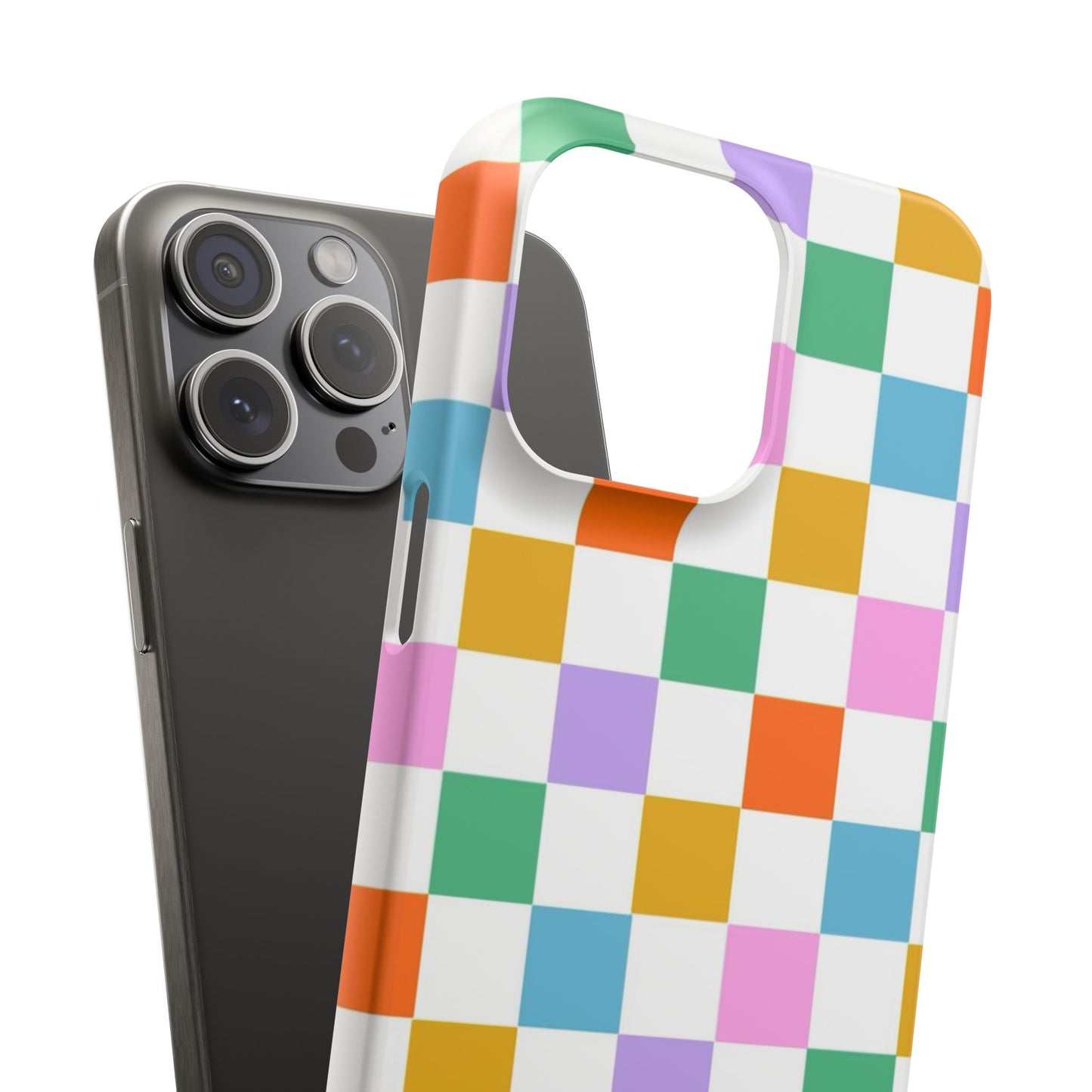 Colorful Checkerboard Slim Cases - FC-115