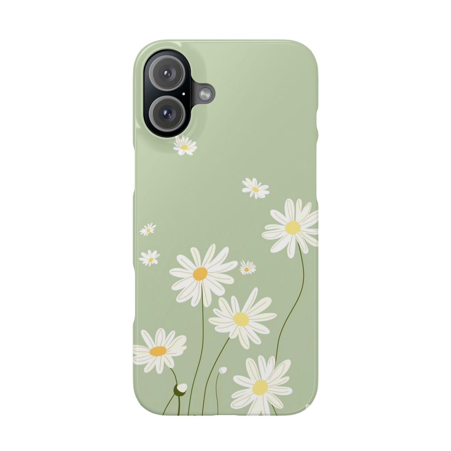 Daisy pastel green Slim Cases - FC-119