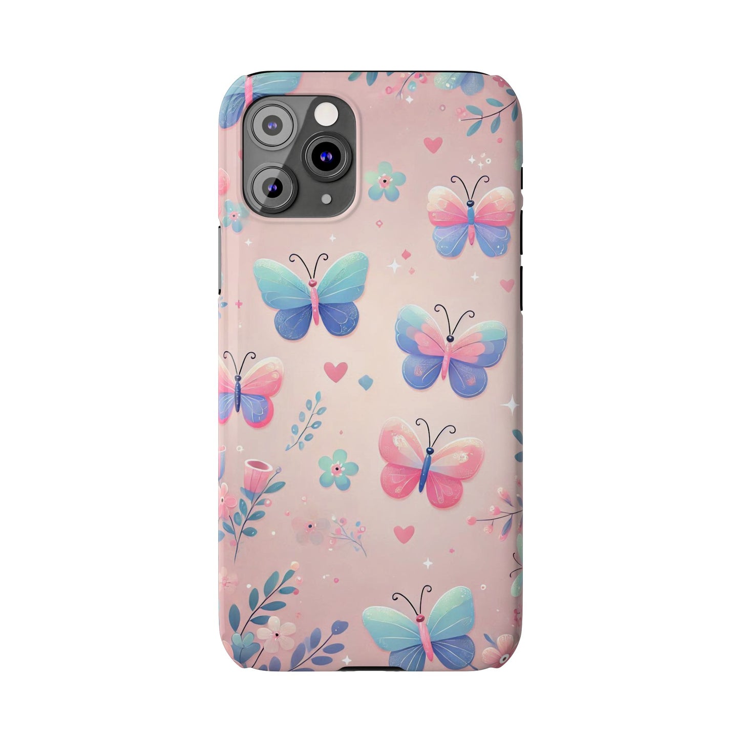 Cute Butterfly Pattern  Slim Phone Case - FC-104