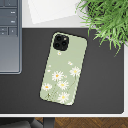 Daisy pastel green Slim Cases - FC-119