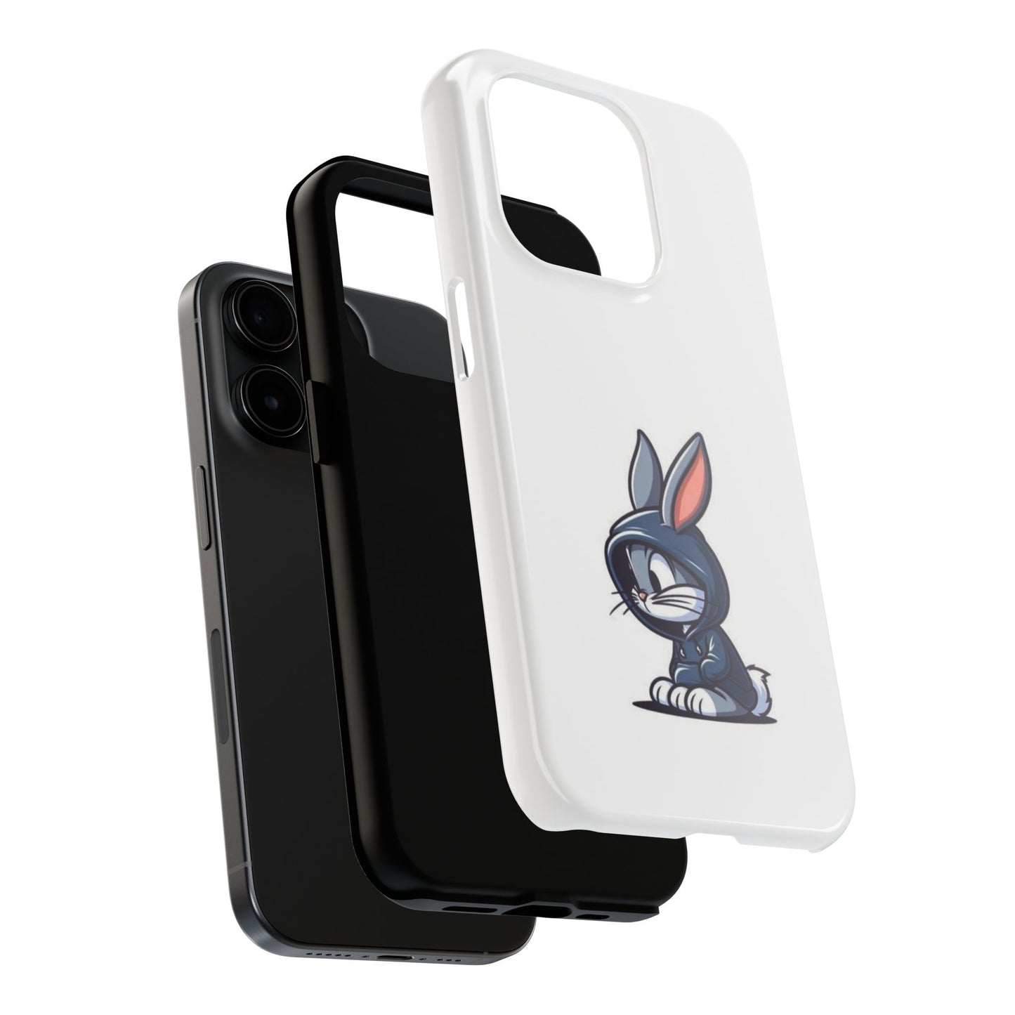 Cute Bunny White Tough Phone Cases