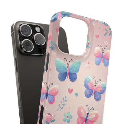 Cute Butterfly Pattern  Slim Phone Case - FC-104