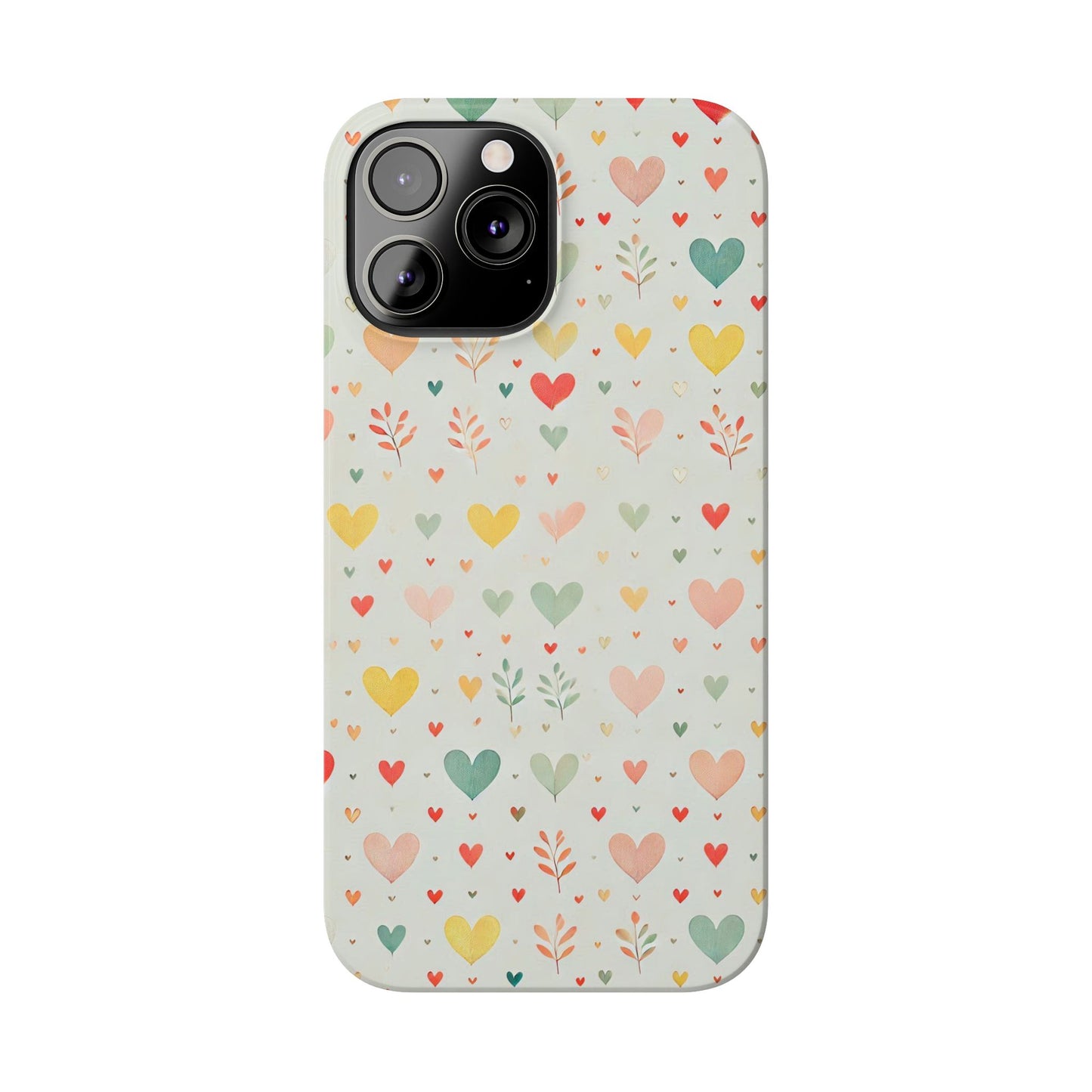 Hearts Slim Phone Case - FC-109