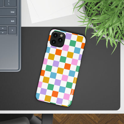 Colorful Checkerboard Slim Cases - FC-115