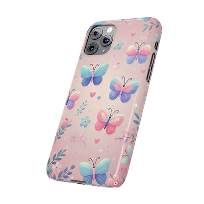 Cute Butterfly Pattern  Slim Phone Case - FC-104