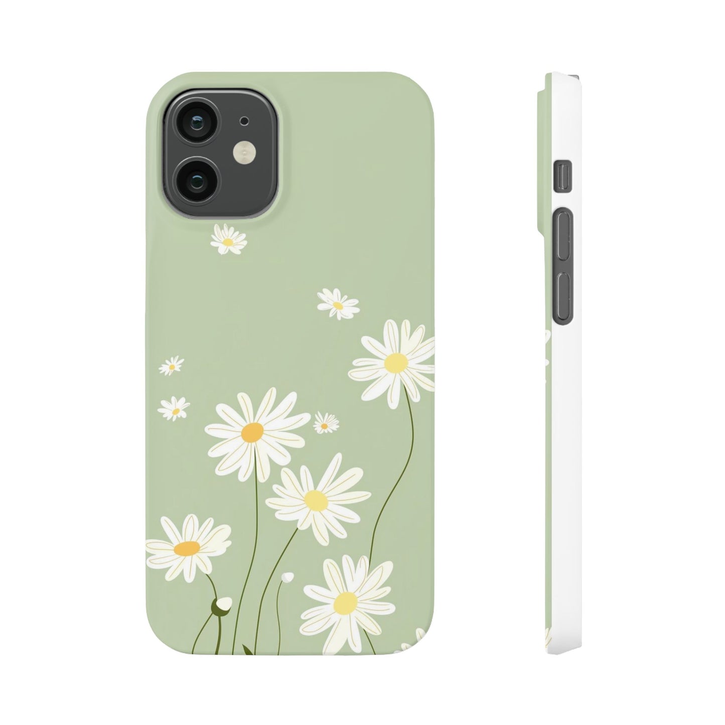 Daisy pastel green Slim Cases - FC-119